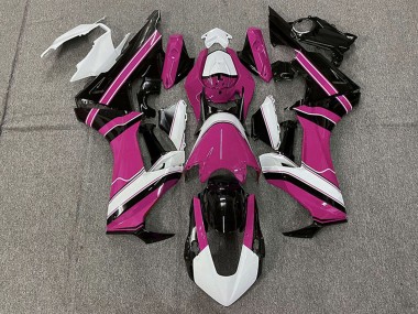 Carénages Moto Honda CBR1000RR 2017-2023 - Blanc Rose Noir Brillant Abordables
