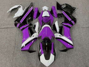 Carénage Moto Honda CBR1000RR 2017-2023 - Blanc Violet Noir Brillant Abordables