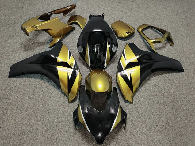 Carénage Moto Honda CBR1000RR 2008-2011 - Or Noir Brillant