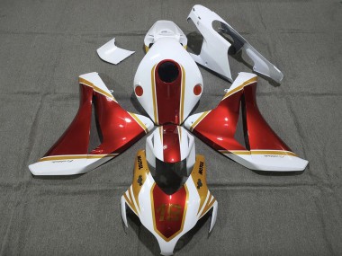 Carénages Moto Honda CBR1000RR 2008-2011 - Blanc Rouge Or Abordables