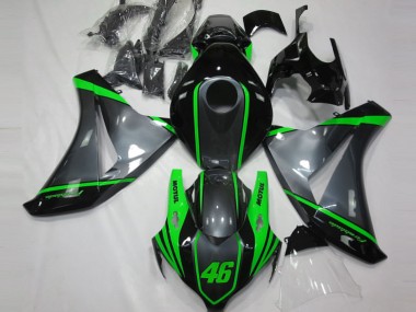Carénages Moto Honda CBR1000RR 2008-2011 - Gris Vert Noir Mat Motul 46 Abordables