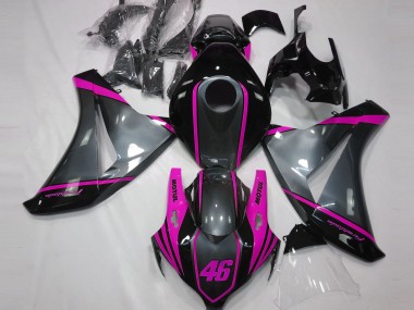 Carénages Moto Honda CBR1000RR 2008-2011 - Gris Rose Noir Mat Motul 46 Abordables