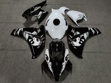Carénages Moto Honda CBR1000RR 2008-2011 - Blanc Noir Brillant Le Mis New Abordables