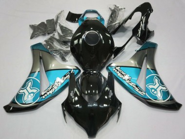 Carénages Moto Honda CBR1000RR 2008-2011 - Bleu Clair Gris Noir Brillant Abordables