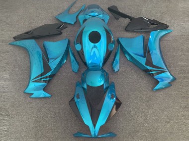 Carénages Moto Honda CBR1000RR 2012-2016 - Bleu Clair Noir Brillant Style Abordables