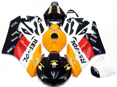 Kits Carénage Moto Honda CBR1000RR 2004-2005 - Orange Blanc Rouge Noir Brillant Repsol Abordables