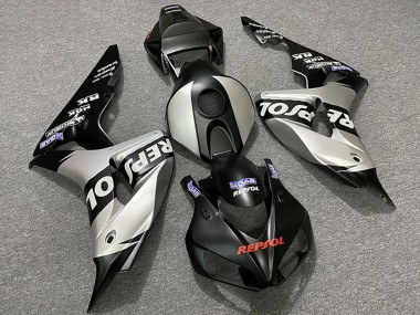 Carénages Moto Honda CBR1000RR 2006-2007 - Argent Noir Mat Repsol Abordables