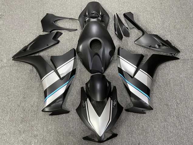 Carénages Moto Honda CBR1000RR 2012-2016 - Argent Bleu Clair Noir Mat