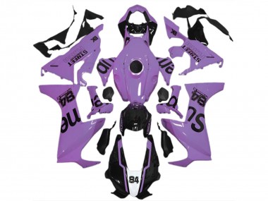 Carénages Moto Honda CBR1000RR 2017-2023 - Laiteux Violet Noir Brillant Street Flava Abordables