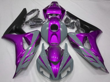 Carénages Moto Honda CBR1000RR 2006-2007 - Nardo Gris Violet Noir Mat Abordables