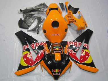 Carénages Moto Honda CBR1000RR 2008-2011 - Orange Jaune Noir Brillant Red Bull Abordables