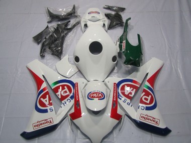 Carénages Moto Honda CBR1000RR 2008-2011 - Blanc Rouge Bleu Pata Castrol Tonello Abordables