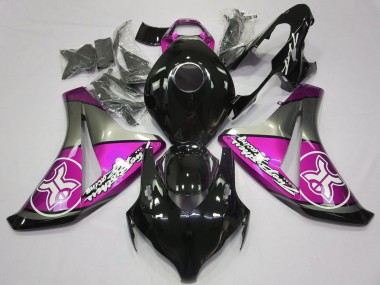 Carénages Moto Honda CBR1000RR 2008-2011 - Gris Rose Noir Brillant Abordables