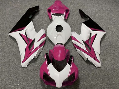 Carénages Moto Honda CBR1000RR 2004-2005 - Rose Blanc Noir Brillant Abordables