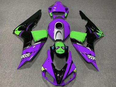 Carénages Moto Honda CBR1000RR 2006-2007 - Violet Argent Vert Noir Brillant Requin Abordables