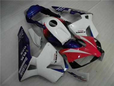 Carénage Moto Honda CBR600RR 2003-2004 - Blanc Rouge Bleu Abordables