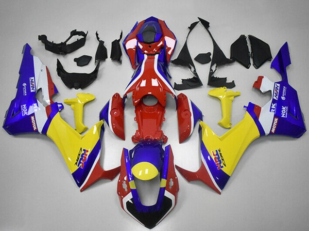 Carénages Moto Honda CBR1000RR 2017-2023 - Blanc Rouge Bleu Jaune HRC
