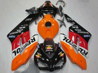 Carénage Moto Honda CBR1000RR 2004-2005 - Orange Blanc Rouge Noir Brillant Repsol Abordables