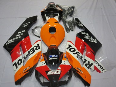 Carénages Moto Honda CBR1000RR 2004-2005 - Orange Blanc Rouge Noir Brillant Repsol 26 Abordables