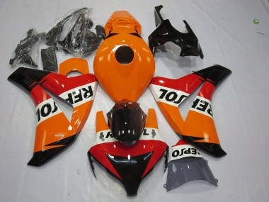 Carénage Moto Honda CBR1000RR 2008-2011 - Orange Blanc Rouge Noir Brillant Repsol Abordables