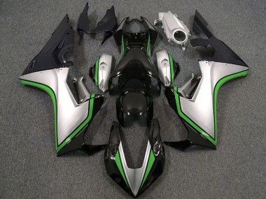 Carénages Moto Honda CBR1000RR 2017-2023 - Argent Vert Noir Brillant Abordables