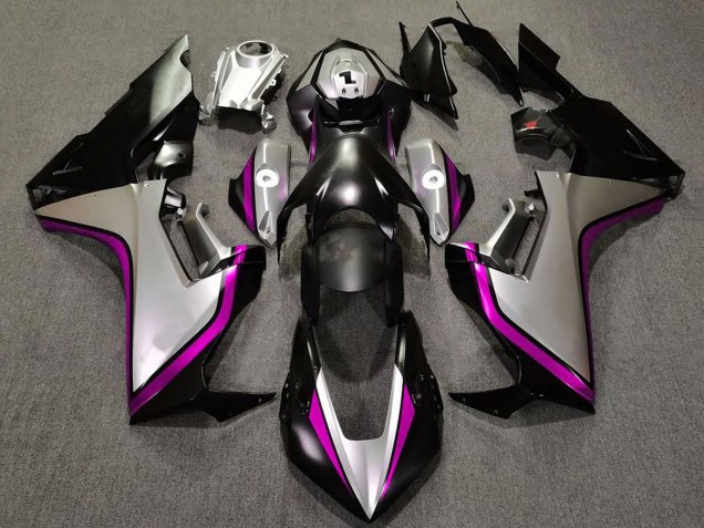 Carénages Moto Honda CBR1000RR 2017-2023 - Argent Rose Noir Brillant
