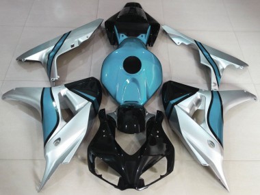 Carénages Moto Honda CBR1000RR 2006-2007 - Argent Bleu Clair Noir Brillant Abordables