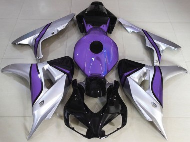 Carénages Moto Honda CBR1000RR 2006-2007 - Argent Violet Noir Brillant Abordables