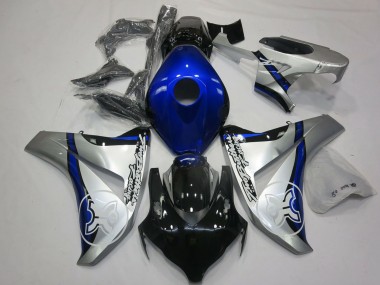 Carénages Moto Honda CBR1000RR 2008-2011 - Argent Bleu Noir Brillant Abordables