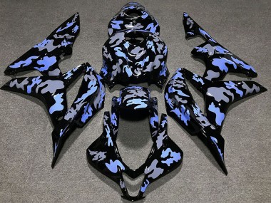Carénage Moto Honda CBR600RR 2007-2008 - Bleu Gris Camouflage Abordables
