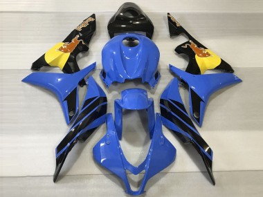 Carénages Moto Honda CBR600RR 2007-2008 - Bleu Jaune Noir Brillant Red Bull Abordables