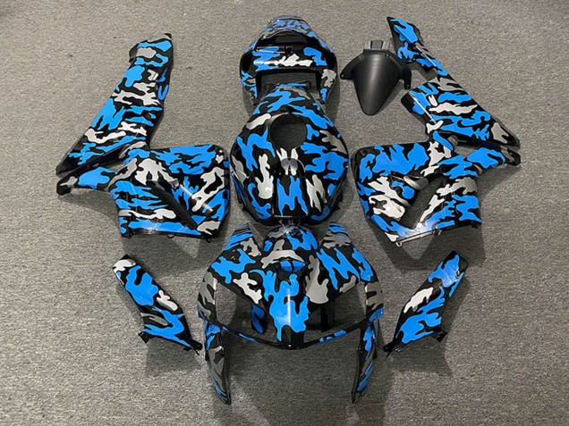 Carénages Moto Honda CBR600RR 2005-2006 - Camouflage Bleu