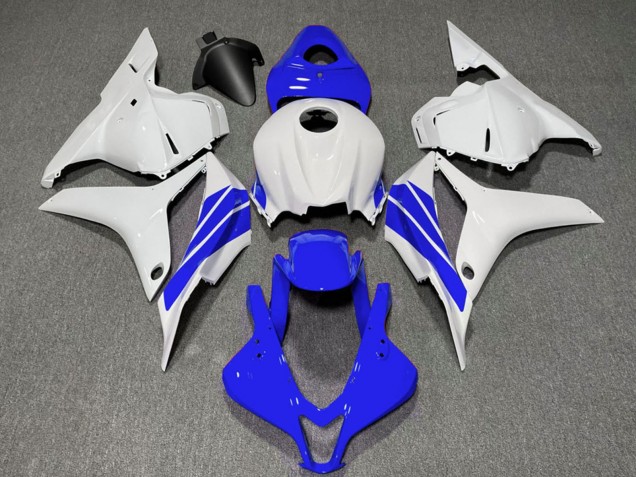 Carénages Moto Honda CBR600RR 2009-2012 - Blanc Bleu Bande