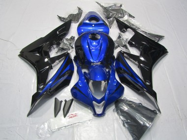 Kits Carénage Moto Honda CBR600RR 2007-2008 - Bleu Noir Brillant Abordables