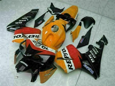Carénages Moto Honda CBR600RR 2005-2006 - Orange Blanc Rouge Noir Repsol Abordables