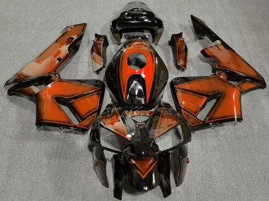 Carénages Moto Honda CBR600RR 2005-2006 - Orange Foncé Abordables