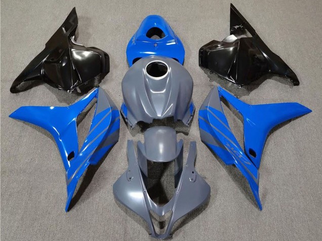 Carénages Moto Honda CBR600RR 2009-2012 - Gris Bleu Noir Brillant