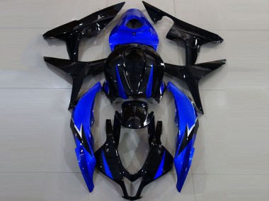 Carénages Moto Honda CBR600RR 2007-2008 - Bleu Noir Brillant Abordables