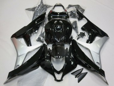 Carénages Moto Honda CBR600RR 2007-2008 - Argent Noir Brillant Abordables