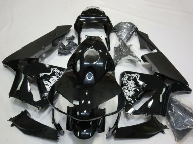 Carénages Moto Honda CBR600RR 2003-2004 - Noir Brillant Spécial Design Abordables