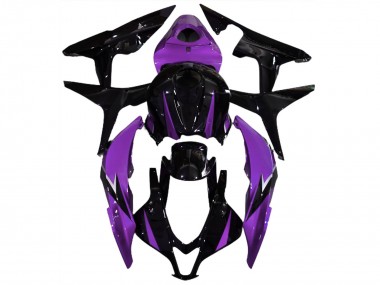 Carénages Moto Honda CBR600RR 2007-2008 - Violet Noir Brillant Abordables
