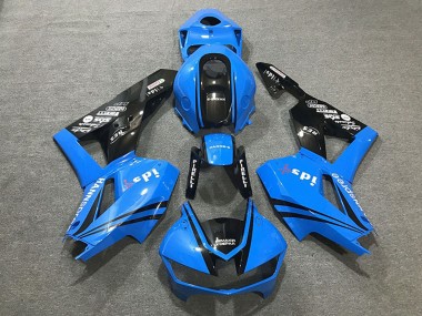 Carénages Moto Honda CBR600RR 2013-2023 - Bleu Noir Brillant Abordables