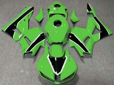 Carénages Moto Honda CBR600RR 2013-2023 - Vert Blanc Noir Brillant Abordables