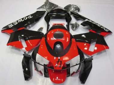 Carénages Moto Honda CBR600RR 2003-2004 - Rouge Noir Brillant Power Abordables