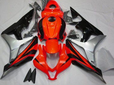Carénage Moto Honda CBR600RR 2007-2008 - Argent Rouge Noir Brillant OEM Style Abordables