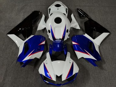 Carénages Moto Honda CBR600RR 2013-2023 - Blanc Bleu Noir Brillant Abordables