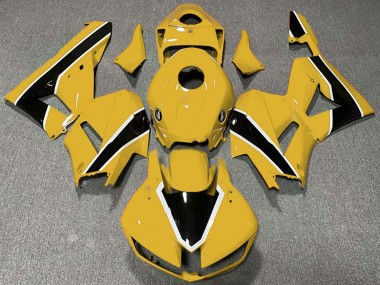 Carénages Moto Honda CBR600RR 2013-2023 - Jaune Blanc Noir Brillant Abordables