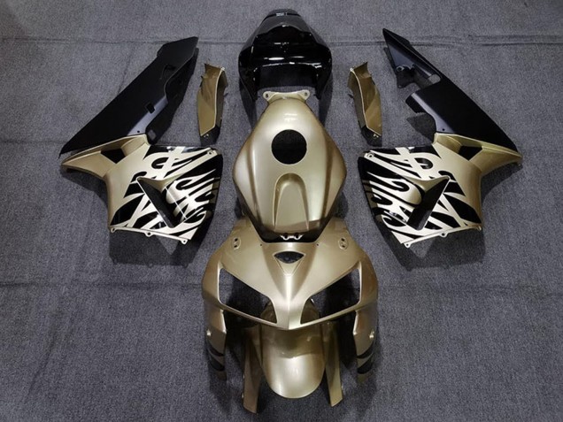 Carénages Moto Honda CBR600RR 2005-2006 - Or Noir Blanc