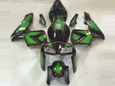 Carénages Moto Honda CBR600RR 2005-2006 - Vert Noir Rouge OutDoubler Abordables
