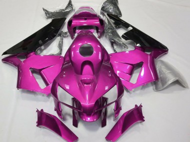 Carénages Moto Honda CBR600RR 2005-2006 - Rose Vif Noir CBR Style Abordables